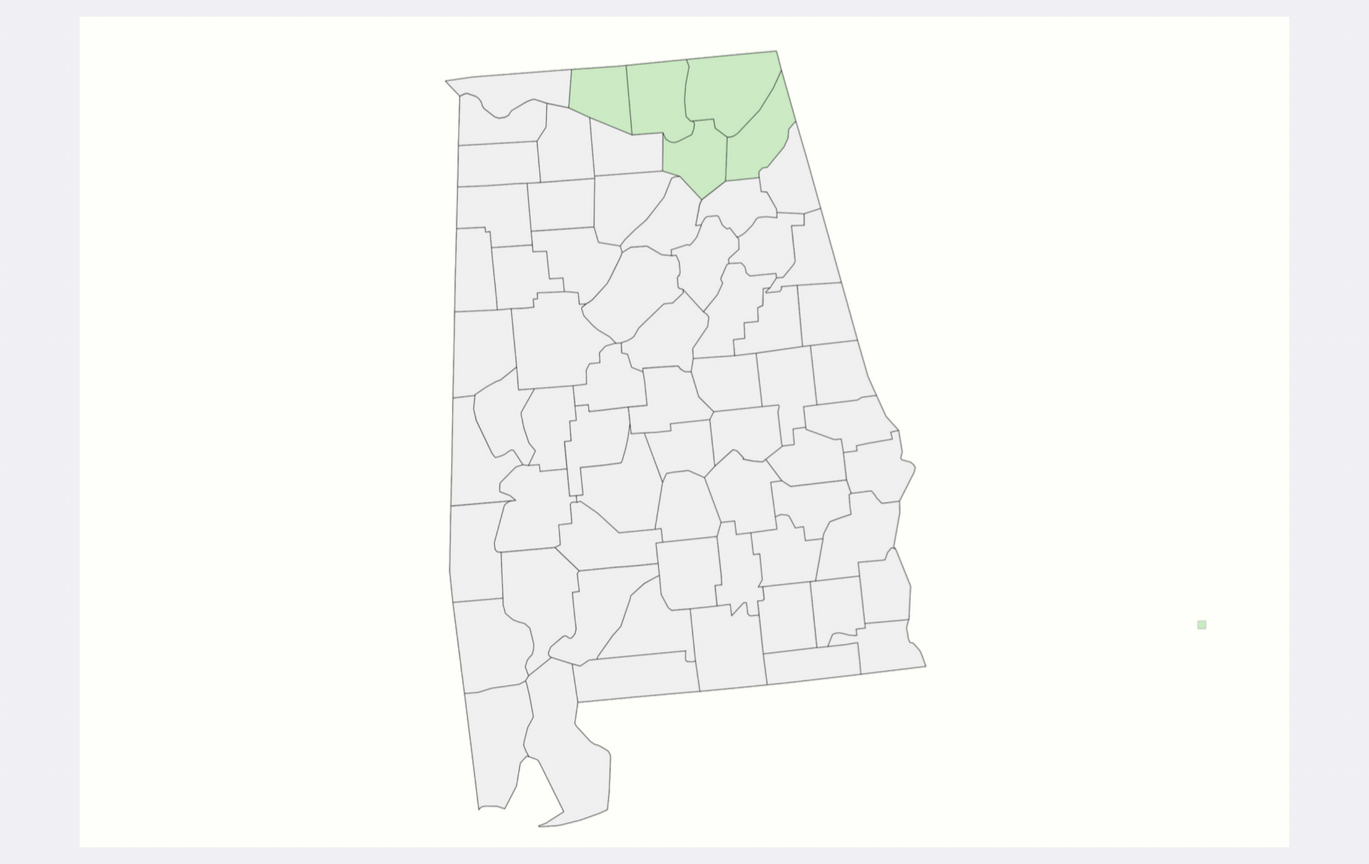 Map of Alabama