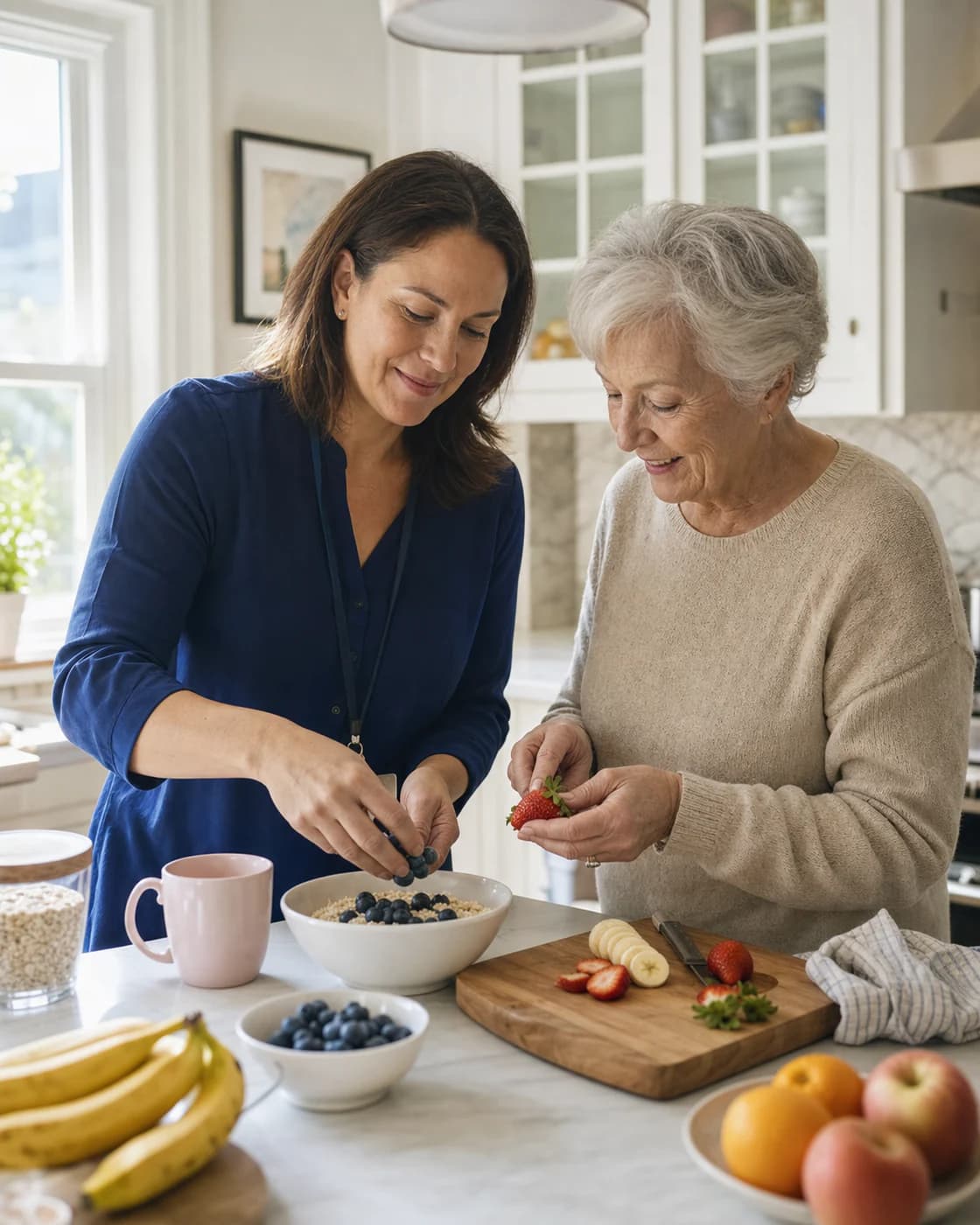 The right caregiver, matched for the person and backed by a licensed agency.