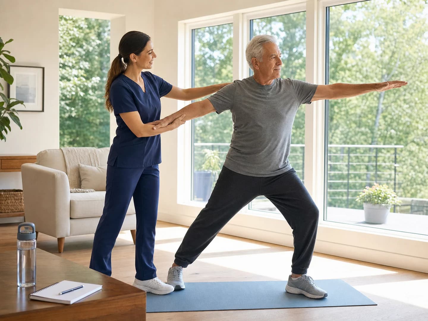 Axzons Homecare caregiver supporting healthy aging and mobility at home